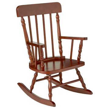 Gift Mark Deluxe Child's Spindle Rocking Chair, Cherry