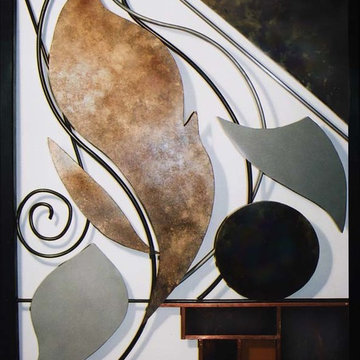 Metal & Glass Sculpture