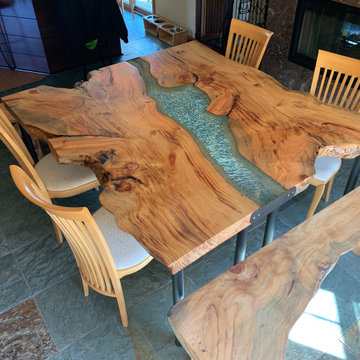 Custom Live Edge River Dining Table