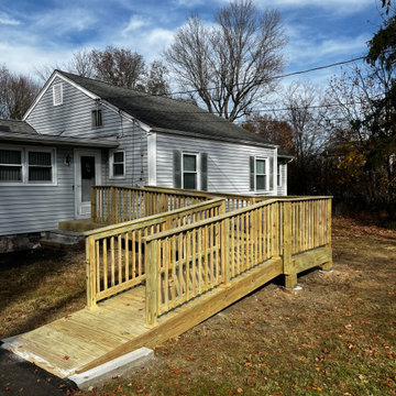 Pressure treated wood Handicap Ramp