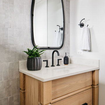 Natural Wood Bathroom Vanity Style