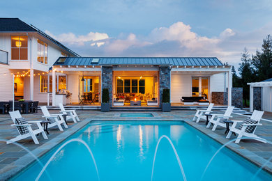 Inspiration for a farmhouse pool remodel in San Francisco