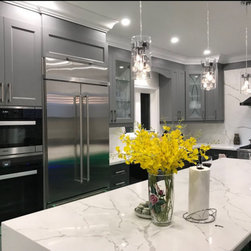 Victorian Shaker | Two-Toned Grey Kitchen - Kitchen Cabinetry