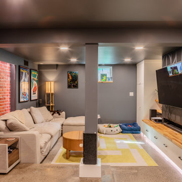 Sunnyside Eclectic Basement Remodel