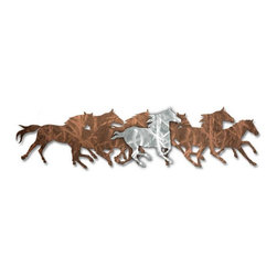 Wild Horses ANI00004 Steel Wall Art - Paintings