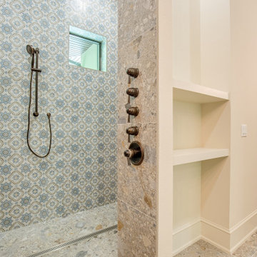 Mediterranean‑Inspired Shower with Body Jets