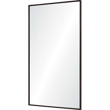 Renwil Anjalina Brown Wood Framed Full-Length Mirror