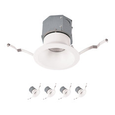 WAC Lighting R4DRDR-F930-4 Pack of 4 Pop-in 4" LED Recessed Trim - White