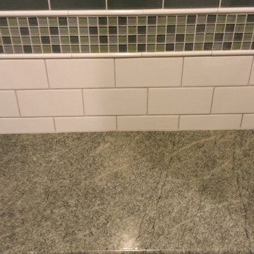 Ann Arbor Glass Subway Tile Basement Bath