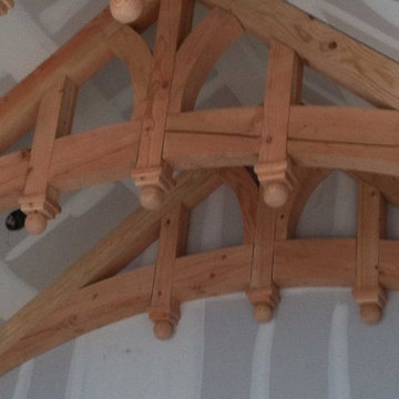 Wood work. Cathedral ceilings