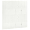 Vidaxl 4-Panel Room Divider White 63"x70.9" Steel