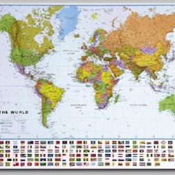 World  Wall Map - Home Office Accessories