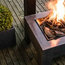 Square Fire Pit with Fibre Clay Console, Granite