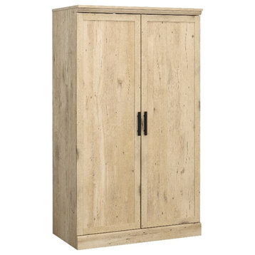 Pemberly Row Contemporary Engineered Wood Storage Cabinet in Prime Oak