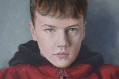 Portrait painting in oil
