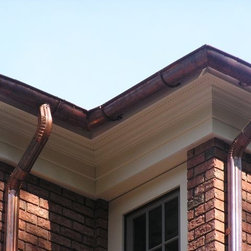 Copper Half-round Gutters - Roofing And Gutters