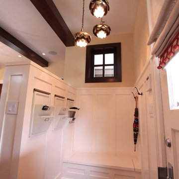 mudroom + rear entry built-in storage