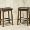 Intercon Furniture Taos 30" Backless Barstools, Set of 2, Canyon Brown