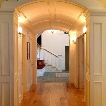 Barrel Vault Paneled Arched Hallway