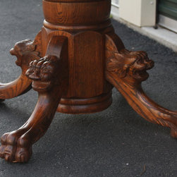 Antique Tigar Oak Round Table - Products