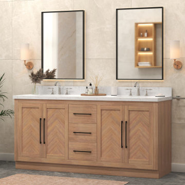 Vivian 72'' Light Bathroom Vanity