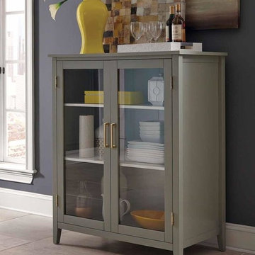 Donny Osmond Home Caprice Accent Cabinet in Grey