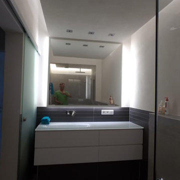 Aus zwei mach eins, komplette Badsanierung aus Gäste WC und Bad zum Duschbad
