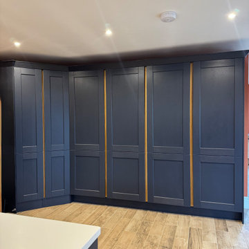 A Shaker-Style Kitchen With A Handleless Design