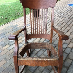 Damaged Rocking Chair Before - Furniture