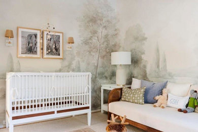 他の地域にあるラグジュアリーなモダンスタイルのおしゃれな赤ちゃん部屋の写真