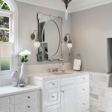 Marble Master Bath in Los Angeles, CA