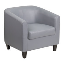 grey leather chairs