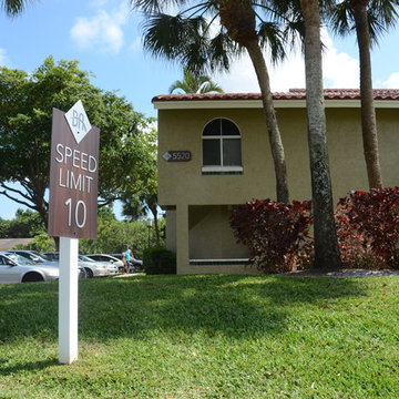 Boca Arbor Street sign and house sign