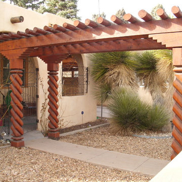 Covered New Mexican Style Entryway