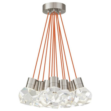 Kira Pendant, 11-Light, LED, Satin Nickel, 20"W (700TDKIRAP11OS-LED922 70PGKDF)