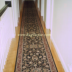 KAS Platinum Black - Red - Area Rugs