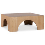 Meridian Furniture - Arch Coffee Table, Oak - Add form and function to your decor with this stylish oak Arch coffee table. A timeless piece for your living room or den, this coffee table is made from solid oak wood to give it durable appeal and sturdiness that lasts and lasts, even in the busiest of homes. The modern natural oak finish instantly draws the eye and adds a contemporary touch to your room. Sized just right for use with a sofa or sectional, this table is a versatile option for your space.