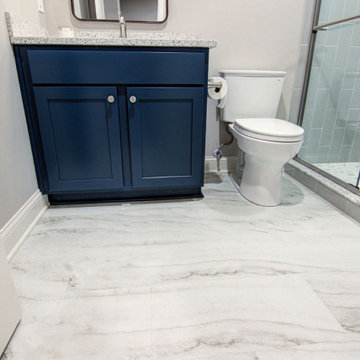 Transitional Basement Finish Liberty, MO