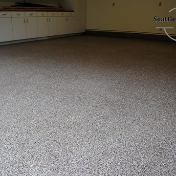 Epoxy Broadcast Garage Floor