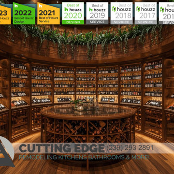 Naples Luxurious Contemporary Home Wine Cellar Inspirations