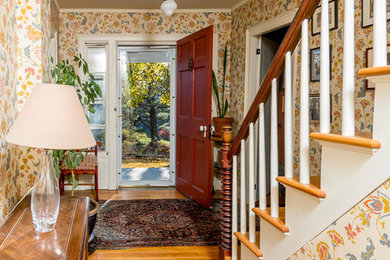 Example of a country entryway design in Burlington