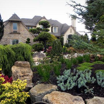 Creating enclosure and shade with Landscaping in your front yard