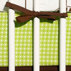 Green and Brown Bloom 4-piece Crib Set