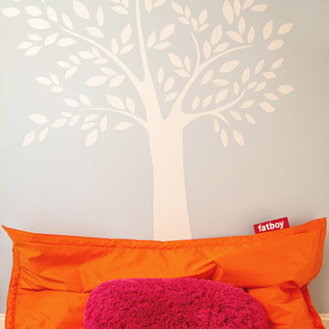 Colorful teen girl's bedroom