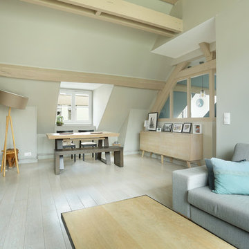 Salon /salle à manger sous les toits