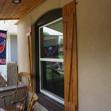 Shake Siding with custom cedar accents