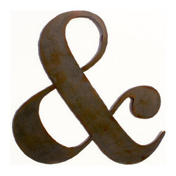 Steel Grey Ampersand Sign - Products
