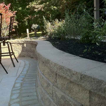 Elevated Patio Overlooking Tennis Court