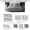 Roma II Comforter Set, Platinum, Queen