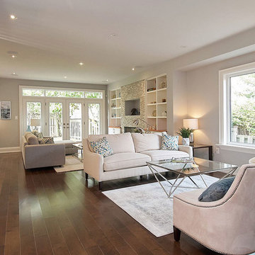 High-End Open Concept Interior Design: Living Room